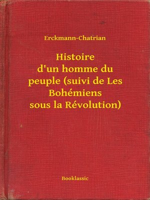 cover image of Histoire d'un homme du peuple (suivi de Les Bohémiens sous la Révolution)